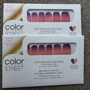Color Street Nail Polish Strips - Pink and Purple Ombre